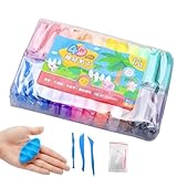 Lmaisdh Knetmasse-Set für Kinder, Modelliermasse für Mädchen, handgefertigtes Kunst-Ton-Set mit Modellierwerkzeugen, Jungen, Mädchen, Kinder ab 3 Jahren