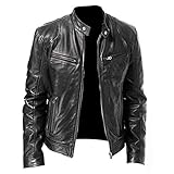 lederjacke herren, leather jacket men, ledermantel herren, fliegerjacke, leder jacken, motorrad lederjacke, winter, bikerjacke, pilotenjacke, kunstlederjacke, vintage, lederblouson, schwarz, braun