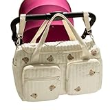 Pomurom Reise-Wickeltasche, Cartoon-Bär-Windelfach, tragbare Windeltasche, für Reisen, Camping, Zuhause, Einkaufen, Pendeln, Arbeit, Krankenhaus