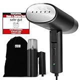 LEBENLANG Steamer Dampfglätter Reise - Kompakt Faltbar & Inkl. Reise Set I Steam Iron Dampfbürste Dampfbügeleisen für Dampfglätten Bügeln im Urlaub I Hand Reisesteamer mini handheld Travel Steamers