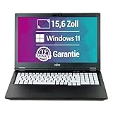 Fujitsu LifeBook E559 15,6 Zoll Full HD Laptop Intel Core i5-8265U@ bis zu 3,9 GHz 16 GB 512 GB SSD mit Windows 11 Pro & GRATIS Antiviren-Software inkl. 12 Monate Garantie