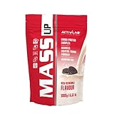 Activlab MASS UP 3kg - Hochkalorisches Weight Gainer Protein Pulver mit Whey Protein, Kreatin und Taurin - Plätzchengeschmack für den Aufbau von Muskelmasse und Kraft - Massive Mass Gainer für Stärke