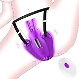 Sex Spielzeug für die Frau Paare Butterfly Vibration für Frauen Klitoris, Strapon Auflegevibrator für Frauen mit Fernbedienung 10 Vibrationsmodi, Sexspielzeug für Paare Extrem Sex Mini Vibrator
