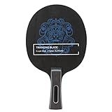 EVTSCAN Tischtennisschläger, professioneller Pong-Paddle-Board-Basis, Langer Griff, horizontaler Schläger