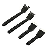 Abaodam 4 Stück Teiliges Grillreinigungsset Edelstahl Grillbürsten mit Robusten Borsten Leichtes BBQ Reinigungswerkzeug Praktisch und Tragbar für Effiziente Grillrostpflege