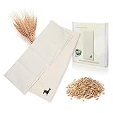 Nordstern Weizenkörnerkissen 20 x 53 cm - Mikrowellengeeignetes Wärmekissen gegen Verspannungen als Geschenk für Frauen und Männer mit 100% Baumwolle Bezug