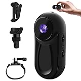 Baobylon Mini Action Cam, mini Kamera, Helmkamera Motorrad, 1080P Bodycam Körperkamera HelmetCamera, Mini Kamera, Haustier Kamera, Dashcam Fahrrad, Actioncam, Multifunctional Accessories