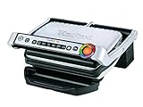 Tefal GC705D OptiGrill Kontaktgrill, Edelstahl-Schwarz