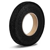 AONAT Saumband 64m Länge und 20mm Breite,Bügelband zum Aufbügeln auf Textilien wie Hosen Gardinen Vorhänge – Hochwertiges Saumfließ (20mm,64m,Schwarz)