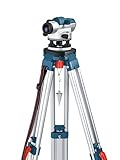 Bosch Professional Optisches Nivelliergerät GOL 26 D (26-fache Vergrößerung, Maßeinheit: 360 Grad, Arbeitsbereich: bis zu 100 m, im Transportkoffer)