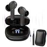 fjaldjfu Neeva Nova Lingo - Ki- Kopfhörer mit direktem Übersetzer, 2025 Nova Lingo 3-in-1 In-Ear Translator Earbuds mit Echtzeit Übersetzung, Sprachübersetzer & Bluetooth Noise Cancelling (Schwarz)