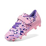DREAM PAIRS Fußballschuhe Kinder Jungen Fußballschuhe Mädchen Atmungsaktive Fussball Schuhe Unisex Halle Trainingsschuhe Sportschueh für Outdoor,Size 28,PINK/LILA,SDSO2307K