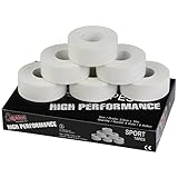 ALPIDEX 6 Rollen Sport Tape Set Fingertape 2,5 cm x 10 m Klettertape Tapeverband Weiß Unelastisch Gelenk Sporttape