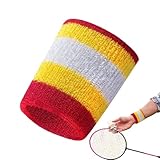 Schweißarmbänder, Tennisarmbänder | Schweißabsorbierende Tennisbänder für Männer Frauen | Die feuchtigkeitsableitenden Armbänder für Gymnastik, Badminton, Fußball,