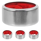 Luxshiny 4 Stück Edelstahl Weintropfstoppringe für Flaschenhals Auslaufsichere Rotwein Tropfringe Spülmaschinenfest Tropfverschluss für Küchenweinflaschen Weinflaschenringe