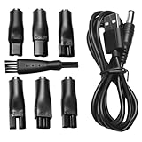 5V USB Netzkabel Kabel Rasierer Ladekabel,7 Stück Ladegerät Ersatz-Netzteil Adapter Set Kompatibel mit Remington Braun Rasierer für eine Vielzahl von Elektrische Haarschneidemaschinen,Rasierer