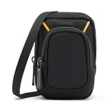 Amazon Basics - Mittlere Kompakte Digitalkameratasche mit interner Polsterung für Kameras mit den Maßen 10,9 x 6,4 x 2,3 cm, Einfarbig, Schwarz