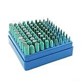 Gummi Polierset 100 Stück Kompatibel mit den meisten Rotations- und Druckluftwerkzeugen einschließlich Schleifköpfen mit verschiedenen Durchmessern für vielfältige Polieraufgaben