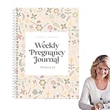 Teksome Das Schwangerschaftstagebuch – Schwangerschaftsplaner | 21,6 x 29,1 cm Tagesplaner, neuer Schwangerschafts- und Baby-Kalender, Planer, Andenken-Tagebuch für Mütter zum ersten Mal