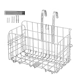 Fahrradkorb vorne | Klappbarer Lenker, Fahrradträger, große Kapazität, tragbare Aufbewahrung für Straße, Elektro-Roller, Radfahren, Pendeln, Reiten, Frachtausrüstung, Outdoor-Reisen, Herren, Damen