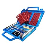 53 PCS Reifenreparaturset, Heavy Duty Reifen Reparaturset, 53-tragbares Reifenreparaturset, tragbares Reifenreparaturset für Autos, Geländewagen, Motorräder, Elektrofahrzeuge, Fahrräder und mehr