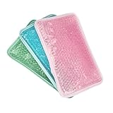 LOORGVEL 3 Stck Wiederverwendbare Gel eisbeutel Kühl Warmkompresse für Kopf Nacken Schulter Rücken Vielseitig Einsetzbar Weiche Gelkissen in Blau Grün zur Schmerzlinderung und Entspannung