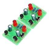 Hohopeti 2 Sätze Lötübungs Set mit LED lichtern DIY Elektronik Bausatz für Löten Praxis Bistabiler LED Schaltkreis Vielseitige Oszillationsmodi für Schulversuche und Technische