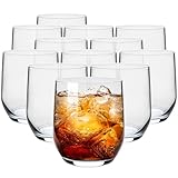 KONZEPT Tumbler Gläser Set 12-teilig (300 ml) – kristallklar & bruchfest, spülmaschinenfest - ideal für Wasser, Saft und Softdrinks