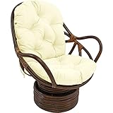 Drehstuhlkissen aus Rattan, für drinnen und draußen, wasserdicht, Korbmöbel, Sitzkissen für Heimdekoration, widerstandsfähig und bequem