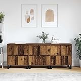 Sideboards 3 pcs Altholz 180 x 35 x 70 cm Holzwerkstoff, Küchenbuffet Stauraum Schrank Aufbewahrungsregal für Küche Esszimmer Wohnbereich3394575