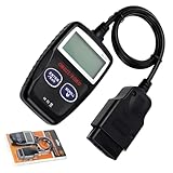 Tomedeks OBD2 Diagnosegerät,Auto Auslesegerät,Codeleser OBD2 EOBD Motor Fehlercodeleser Scanner mit DTC-Definition,Mehreren Sprachen,Spannungserkennung und -überwachung,KFZ-Fehlercode-Lesegerät