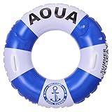 Aufblasbare Schwimmer, Wurfschwimmgerät, Schwimmschläuche mit Griff, Schwimmbäder, Rettungsring, britischer Stil, Design für Erwachsene, Frauen, Strand, Pool
