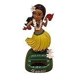 Hemousy Solarbetriebenes Schaukelspielzeug, Hawaiian Hula Shaking Head Dancer Figur, Dashboard Hawaiian Hula Girl für Auto-Armaturenbrett-Büro-Zuhause