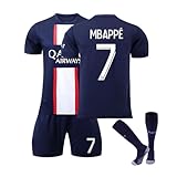 Fußballtrikot-Set für Jungen und Herren, mit Shorts und Socken, Fußball-Trainingsset für Kinder und Erwachsene, Sportausrüstung, perfektes Geschenk für Fußball-Fans, J, 3-4 Years