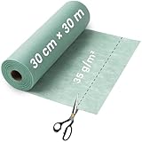 Vlies Tischläufer, 30 cm x 30 m, Modern, Reißfest & Zuschneidbar, Halbtransparente Tischband, Deko Tischdecke für Hochzeit, Geburtstag & Gartenparty, Eukalyptus Grün