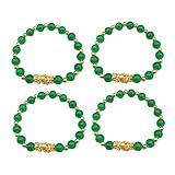 VALICLUD 4 Stück Armreif Für Mädchen Armband Aus Achat Edelstein Armbänder Fengshui-armbänder Fingerring Armband Achat Armreif Reichtum Armbänder Perlenarmbänder Armbänder Für Mädchen Green