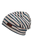 Sterntaler Baby Jungen Beanie Baby Slouch-Beanie Streifen Mütze - Beanie Baby, Kinderbeanie - gefüttert mit Baumwoll Fleece - natur, 49