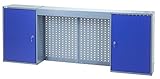 Kupper Hängeschrank 70407, 160 cm breit, inkl. Fachböden, verschließbare Türen und Lochrückwände, ultramarinblau