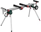 metabo Kappsägen-Untergestell KSU 401 - 168-400 cm, 250 kg Belastung, inkl. Maschinenträger und Werkstückauflagen, klappbar, höhenverstellbar, mobil - Robustes und vielseitiges Sägenzubehör