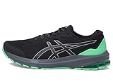 ASICS Herren GT-1000 11 LITE-Show Laufschuhe, Schwarz/New Leaf, 46.5 EU