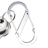XIAOXIAOYU S Karabiner, Verriegelung für Karabiner | Hord Carabiner S Verrifikation, Aluminiumlegierung, multifunktionaler Schlüsselanhänger für Outdoor-Wandern, Reisen, Wandern