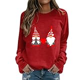 PTLLEND Longbluse Weiß Oberteile Casual Tunika Tops Sweatshirts Rundhalsausschnitt Hoodie Pullover Langarm Blusen Tuniken Langarmshirts T-Shirts Tops Blusen & Tuniken FüR Damen Weisse blusen Dame