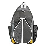 Pickle Ball verstellbare Tasche, Pickle Ball Paddle Sling Bag, Unisex Sport Pickle Ball Umhängetasche, Pickle Ball Paddle Rucksack mit verstellbarem Schultergurt für Kinder, alle Altersgruppen, Freund