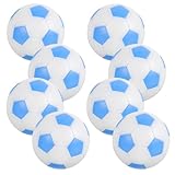 Milisten 8 Stück Tischfußball Ersatzbälle 32mm Kleiner Kickerbälle aus Robustem Kunststoff Standardgröße für Tischfußballspiele Tischfußball Zubehör In Blau Weiß