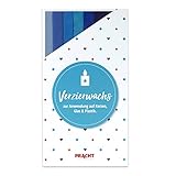 Pracht Creatives Hobby 7050-177 Verzierwachsplatten Mix, 6 halbe Platten, ca. 200 x 50 x 0,5 mm, Wachsplatten zum Modellieren und Verzieren von Kerzen