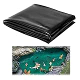 ZHYUAN Flexible Teichfolie 2M X 2M,große Fischteichfolie,Gartenteich Teichplane,Dichtungsfolie Teichmembran,Wassergarten Fisch Teichmembran,für Fischteiche,Brunnen,Wassergarten und Wasserfall