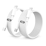 Lightning Kabel USB C 2Pack 1M+2M Für IPhone ladekabel MFi Zertifiziert Original für Apple Schnellladekabel für IPhone 14/13/12/11/Pro/Pro Max/Mini/XR/XS/XS Max/X/8/7/6/6s/Plus/iPad