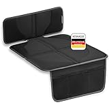 Kewago Kindersitzunterlage für Autositzerhöhung - Polyester, universelle Passform, wasserabweisend, extra dicke Polsterung, schmutzabweisend, DE
