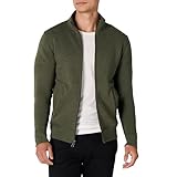 Amazon Essentials Herren Fleece-Jacke mit durchgehendem Reißverschluss, Olivenheide, XL