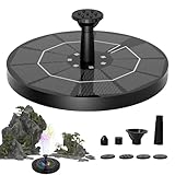 Solar Wasserbrunnen, Solar Springbrunnenpumpe | 3W Solar Wasserpumpe Außen mit 6 Düsen - Solar Wasserfall Ornament für Garten, Teich, Rasen, Vogelbad